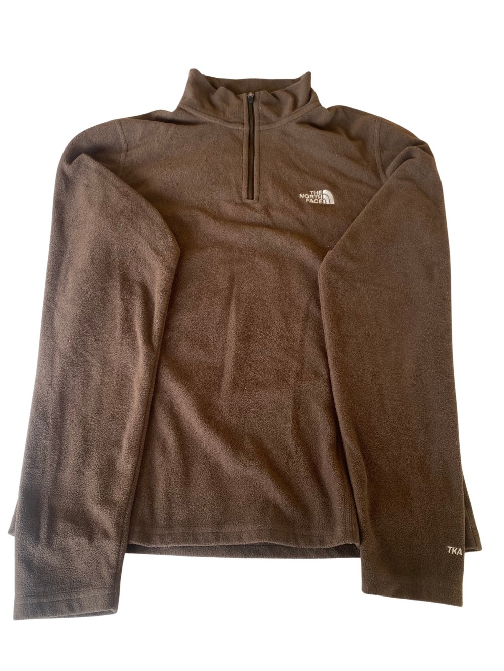 The North Face Brown 1/4-Zip Fleece Pullover
